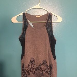 DEREK HEART LACED TOP